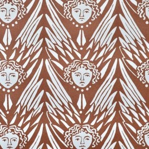 Suffolk Angels Patterned Paper in Cocoa by Cambridge Imprint