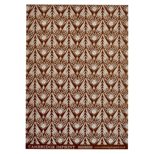 Suffolk Angels Patterned Paper in Cocoa by Cambridge Imprint