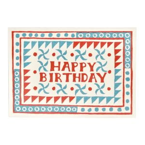 Card Happy Birthday Triangles and Circles