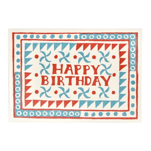 Happy Birthday Triangles and Circles Card by Cambridge Imprint