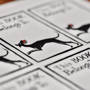 Cambridge Imprint Bookplates Dog