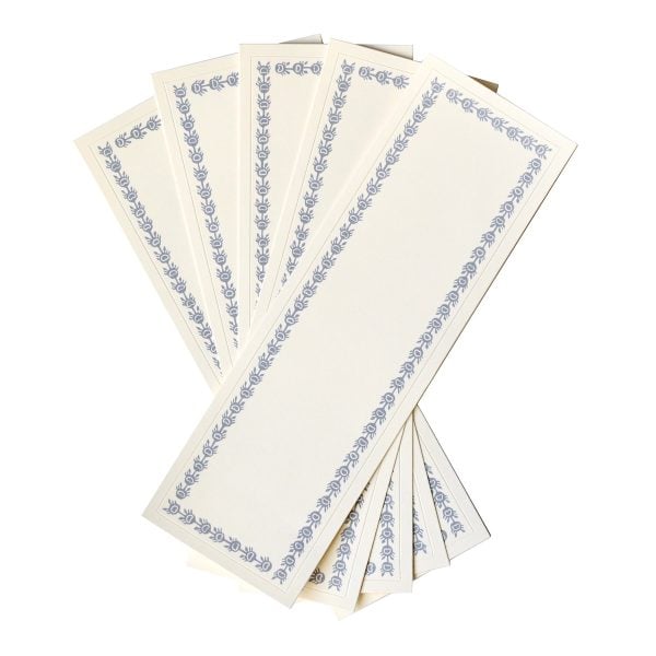Cambridge Imprint Long Labels in Cornflower