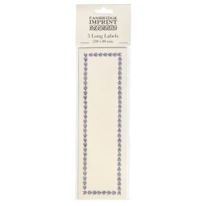 Cambridge Imprint Long Labels in Turquoise