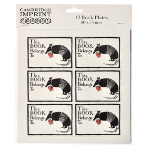 Cambridge Imprint Bookplates Armadillo