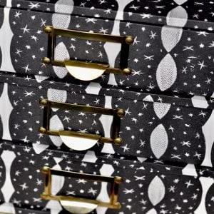 A Flight of Enid Marx’s Chaise Longue-Covered Collector’s Drawers