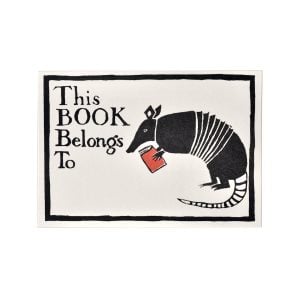 Twelve Bookplates Armadillo