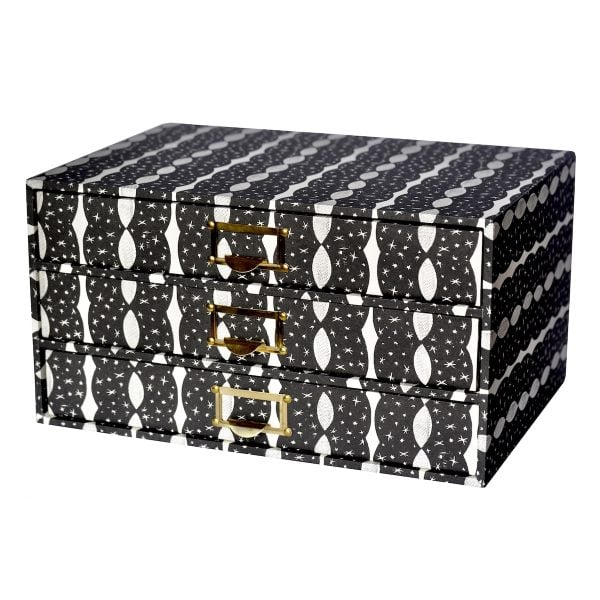 A Flight of Enid Marx’s Chaise Longue-Covered Collector’s Drawers