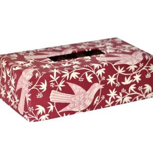 An Oblong Tissue Box Cover in Songbird Bramble