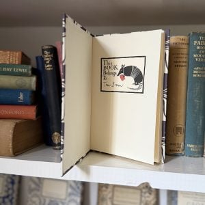 Cambridge Imprint Bookplates Armadillo