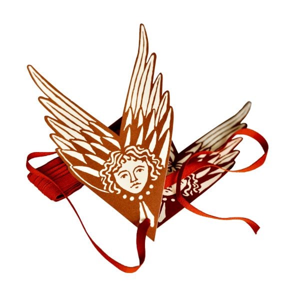 Cambridge Imprint Suffolk Angels Gift Tags in Cocoa