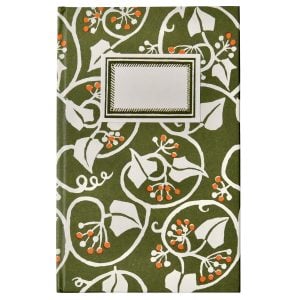 Hardback Notebook Ivy Swamp Green and Orange