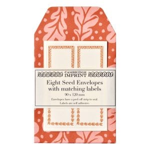 A Packet of Eight Seed Envelopes in Quercus Pomegranate with Matching Labels