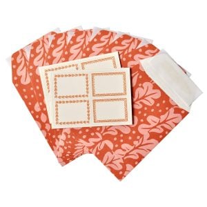 A Packet of Eight Seed Envelopes in Quercus Pomegranate with Matching Labels