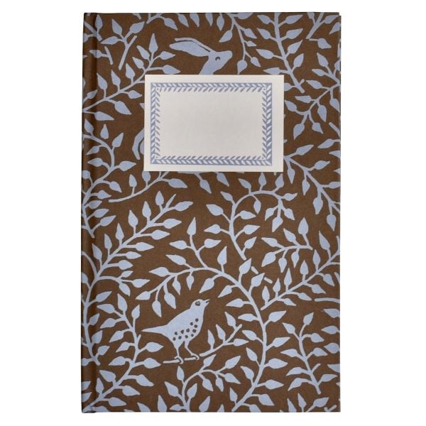 Lined Hardback Notebook in Dancing Hare Bronze