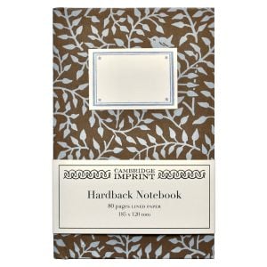 Lined Hardback Notebook in Dancing Hare Bronze