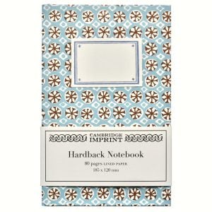 Lined Hardback Notebook Sea Urchin Sky and Cocoa