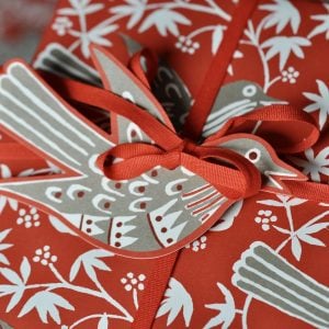 Songbird Gift Tags in Rosehip
