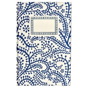 Hardback Notebook Seaweed Paisley Prussian Blue (Lined)