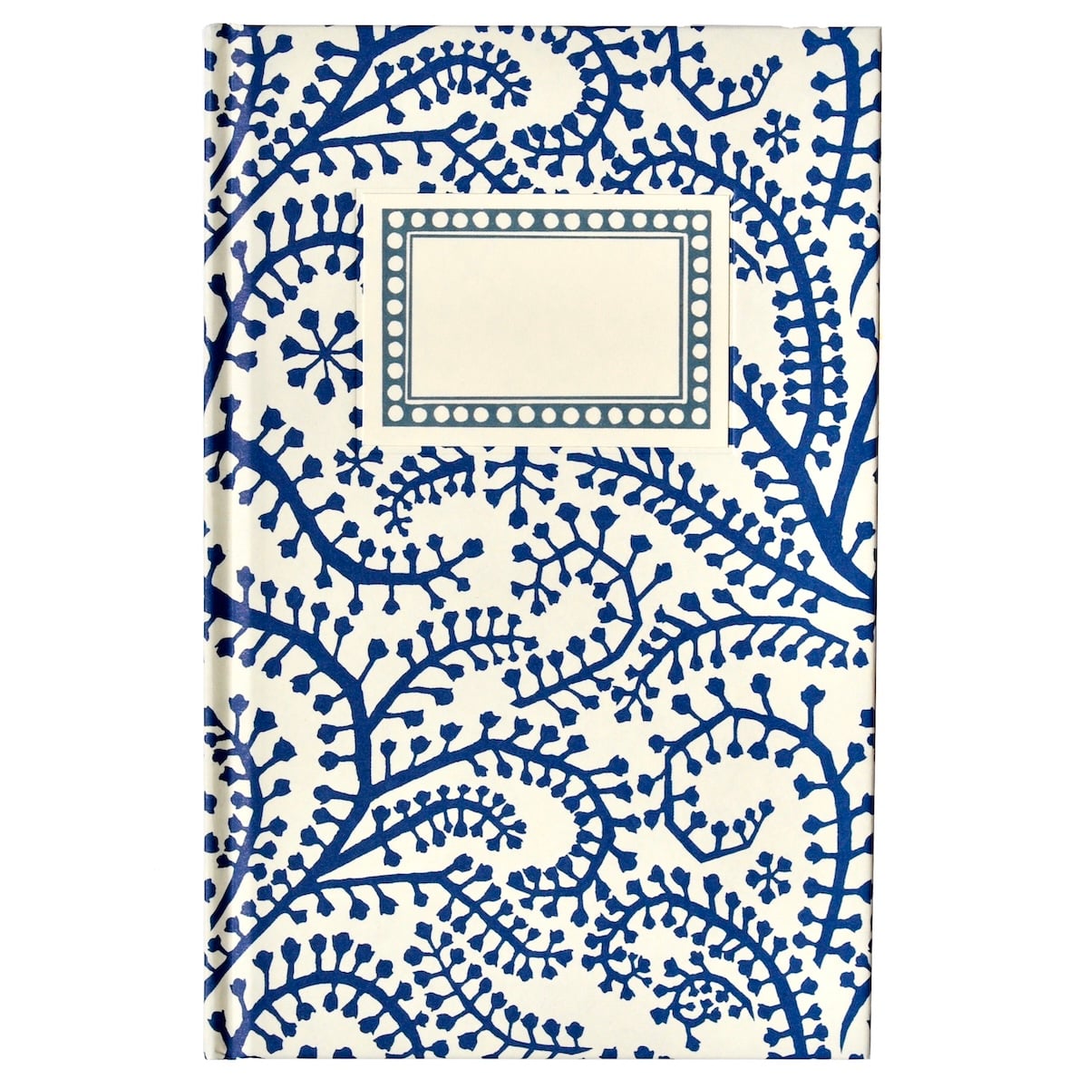 Hardback Notebook Seaweed Paisley Prussian Blue (Lined)