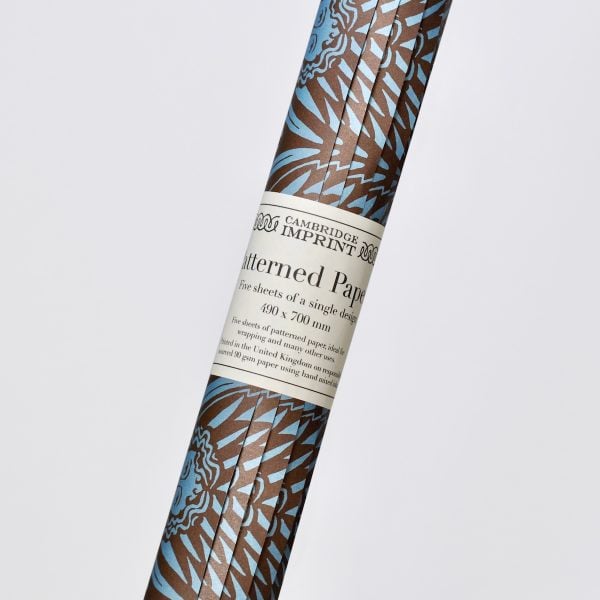 5 Sheets of Suffolk Angels Bruised Copper Patterned Papers