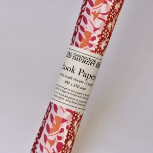 a roll of patterned papers