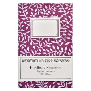Lined Hardback Notebook Dancing Hare Violet by Cambridge Imprint