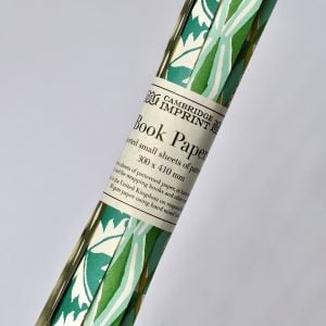 a roll of patterned papers