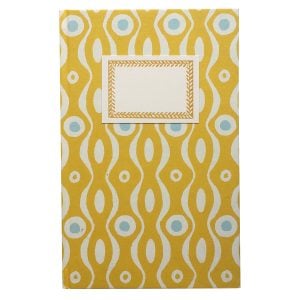 Hardback Notebook Persephone Mustard and Turquoise (Lined)