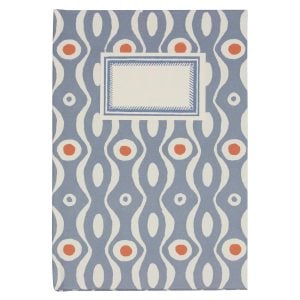 Hardback Notebook Persephone Cornflower and Red (Lined)