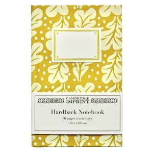 Lined Hardback Notebook Quercus Mustard by Cambridge Imprint