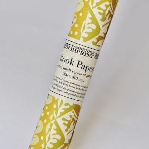 a roll of patterned papers
