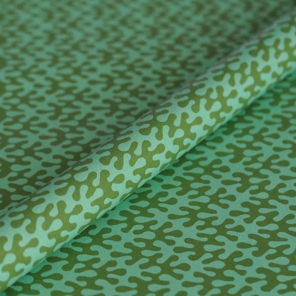 Patterned Paper Kelp Sea Green
