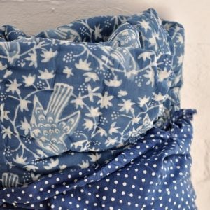 Indigo Quilted Throw