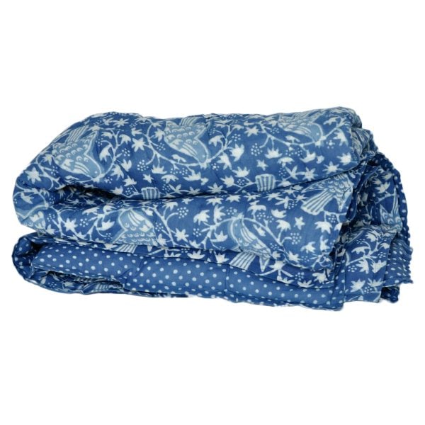 Indigo Quilted Throw