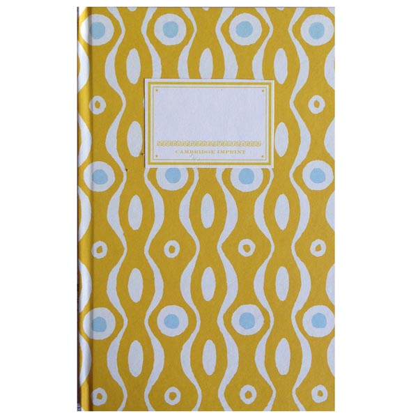 Cambridge Imprint Hardback Notebook mustard and turquoise