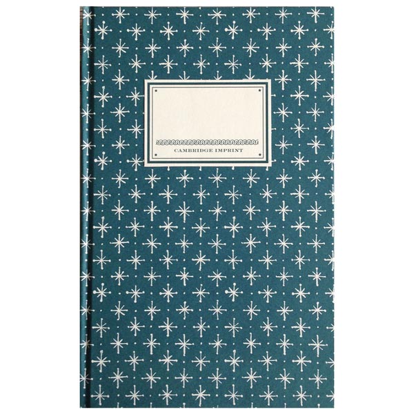 Cambridge Imprint Hardback Notebook Little Stars petrol blue